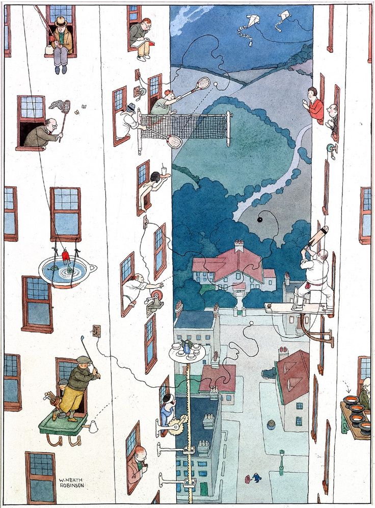 lavidaenvinetas's tweet image. William Heath Robinson