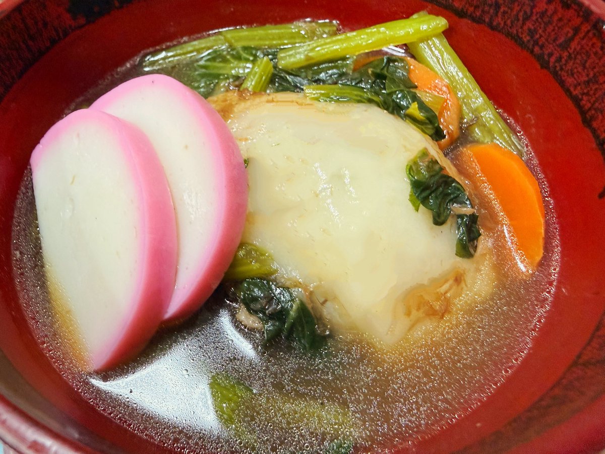 お正月は実家でゆっくりルアと遊びお雑煮を作りました