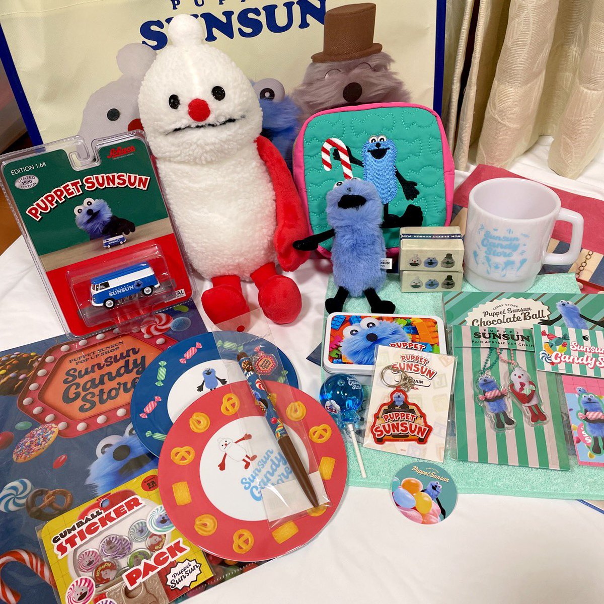 パペットスンスン　キャンディストア　パーカー パペットスンスン パーカー ネイビー SUNSUN Candy Store - メルカリ