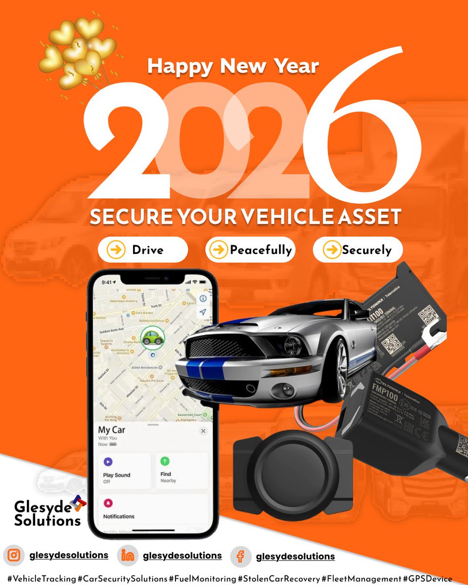 glesyde's tweet image. In 2026, visibility is power.
Know where your vehicles are, how they’re used, and when they need attention.
Protect assets, reduce losses, improve accountability because every vehicle is an investment worth securing. #cars #VehicleTrading #cartracking #fleetmanagement