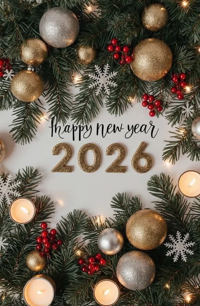 #✨ كل عام وأنتم بخير ✨
بمناسبة حلول العام الجديد، أسأل الله أن يجعله عامًا مليئًا بالفرح، والطمأنينة، وتحقيق الأمنيات، وأن يعوضنا فيه خيرًا عن كل تعب مضى.
سنة جديدة نفتحها بالأمل، ونغلق صفحة الألم، ونستقبل أيامًا أجمل بإذن الله.
عام سعيد عليكم وعلى أحبابكم 🤍
 01\01\2026