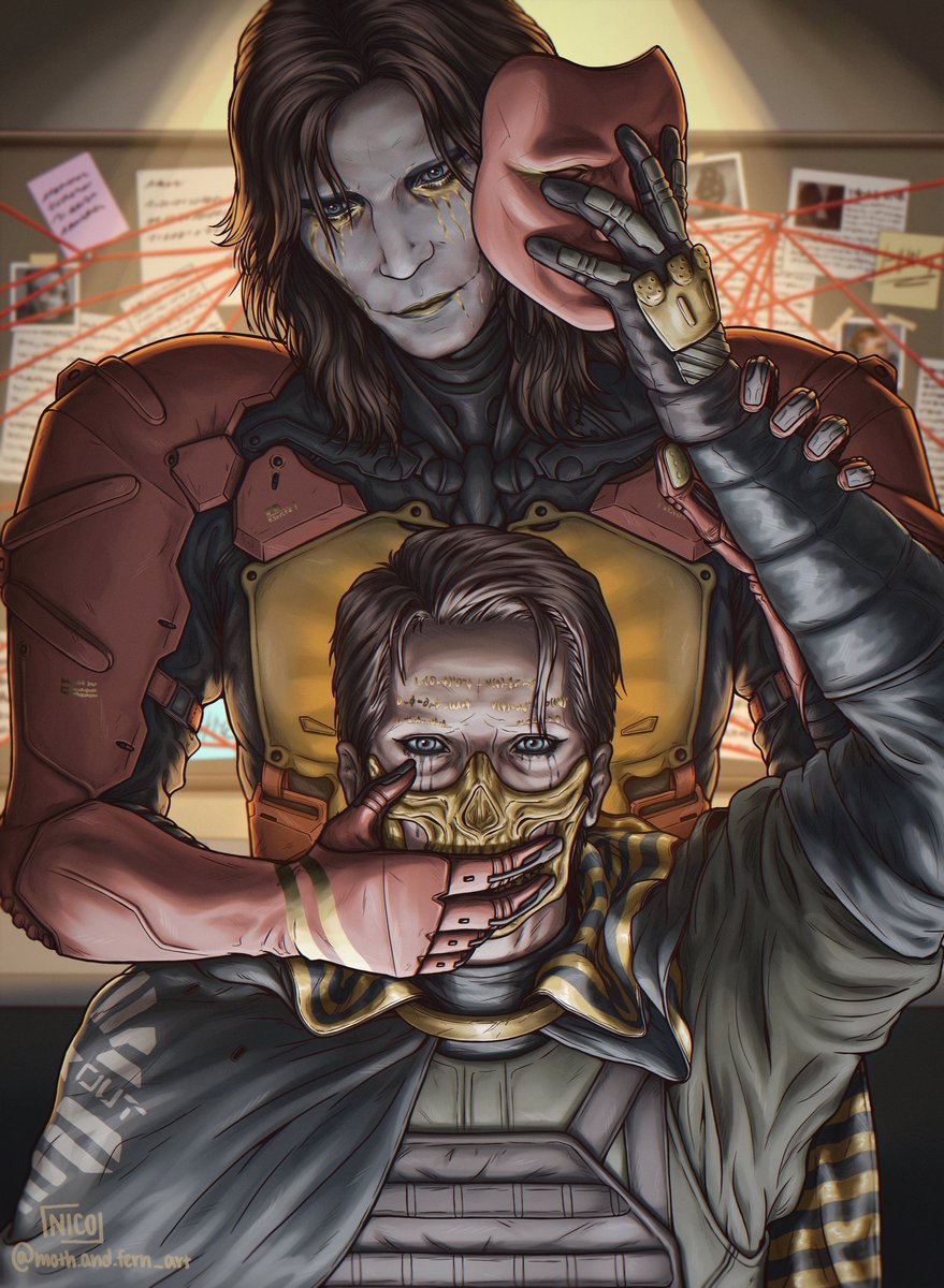 moth_and_fern's tweet image. wanted to wrap 2025 with this one, starting the new year with it instead.

happy 2026!! 🎉

#HiggsMonaghan #DeathStranding2