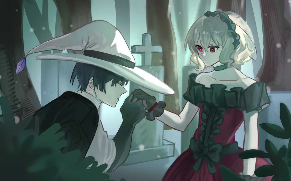 "If you want warmth, I can give it to you. You don't need to...take anyone's heart."

#chloe_circus #oc #ocsbase

Fred &amp; Rosetta illustration by Nastel. Thank you so much 💓