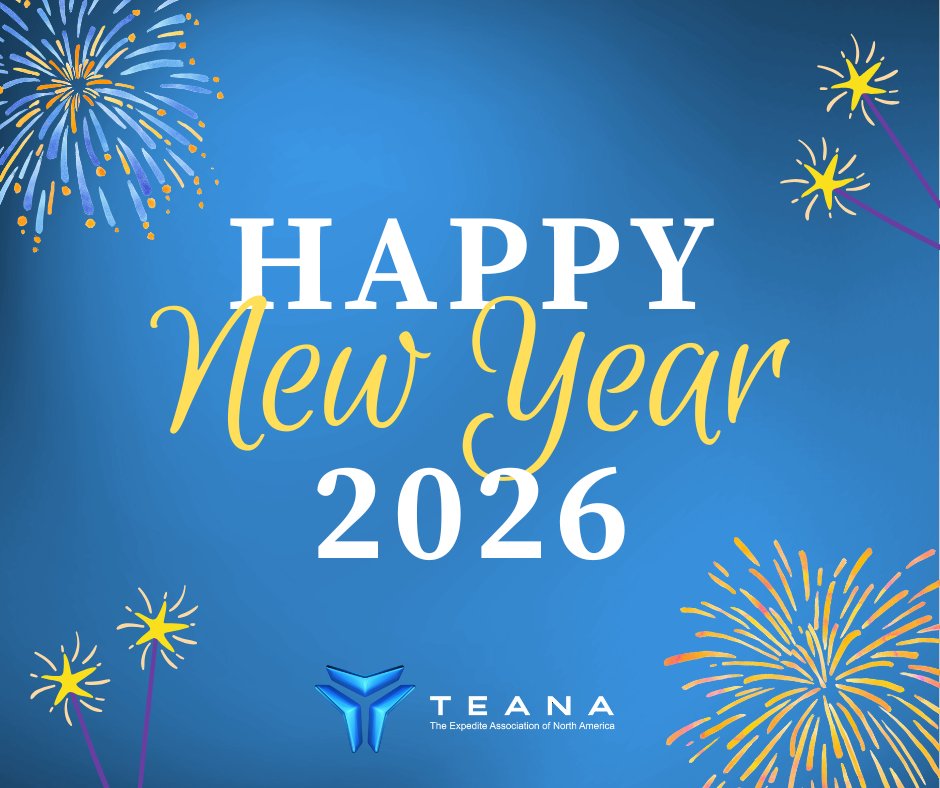 TEANA_org's tweet image. Happy New Year from TEANA! Here’s to a fresh start, new opportunities, and another year of driving the expediting industry forward. We’re excited for all that 2026 will bring and grateful to be part of a community built on collaboration, innovation, and excellence.