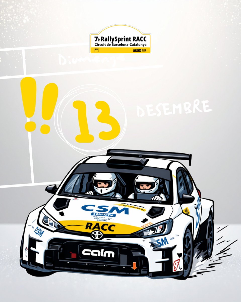 👀 2026 👇

📅 Apunta las fechas:
🏔️ 1 febrero — Rallye Monte-Carlo Historique (Salida Barcelona)
🚗 8–9 mayo — RallyRACC Catalunya – Costa Daurada Historic
🚗 23–24 octubre — RallyRACC Catalunya - Costa Daurada
⚡ 13 diciembre — RallySprint RACC Circuit de Barcelona-Catalunya