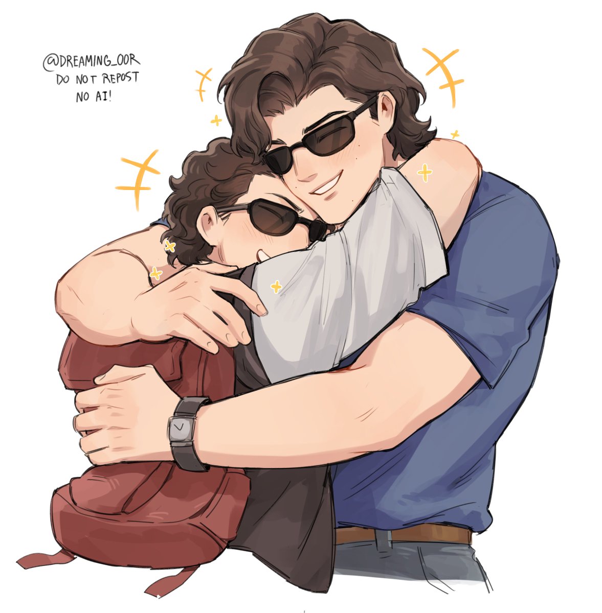 DREAMING_OOR's tweet image. นุรักมัมหมีสตีฟกับหนูดัสติน ฮื่อๆๆ 😭💖✨✨ #StrangerThings5