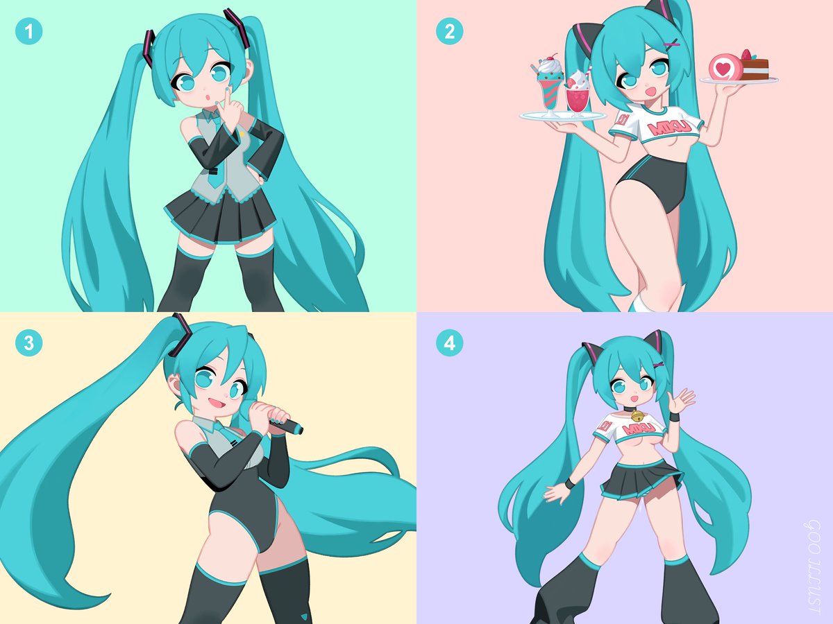 hochihochiha's tweet image. Which of the four fashion styles do you prefer?