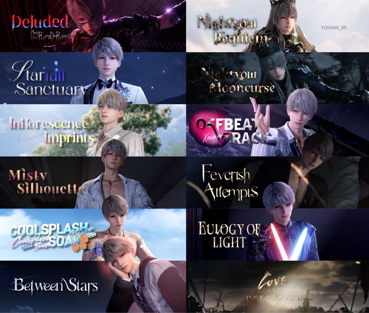 #Xavier Limited 5-Star Memories 2025 (in no particular order) 

#LADS2ndAnniversary #LoveandDeepspace #LADS