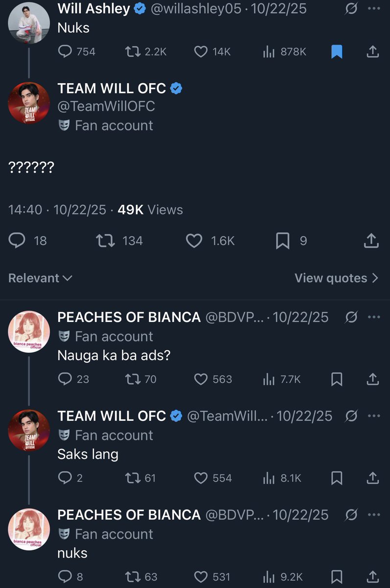 stangurlie's tweet photo. no one asked but this is one of my fave willca / two x peaches soc med interaction 🥹 https://t.co/b6WWgJpc6c
