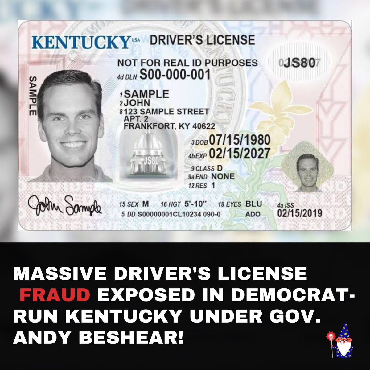 ElectionWiz's tweet image. 🚨 FRAUD REPORT: Massive driver's license FRAUD exposed in Democrat-run Kentucky under Gov. Andy Beshear!

Illegals &amp;amp; non-citizens paying $200 cash under the table to skip tests, bypass Homeland Security checks, and get KY licenses illegally.

Thousands have now been revoked…