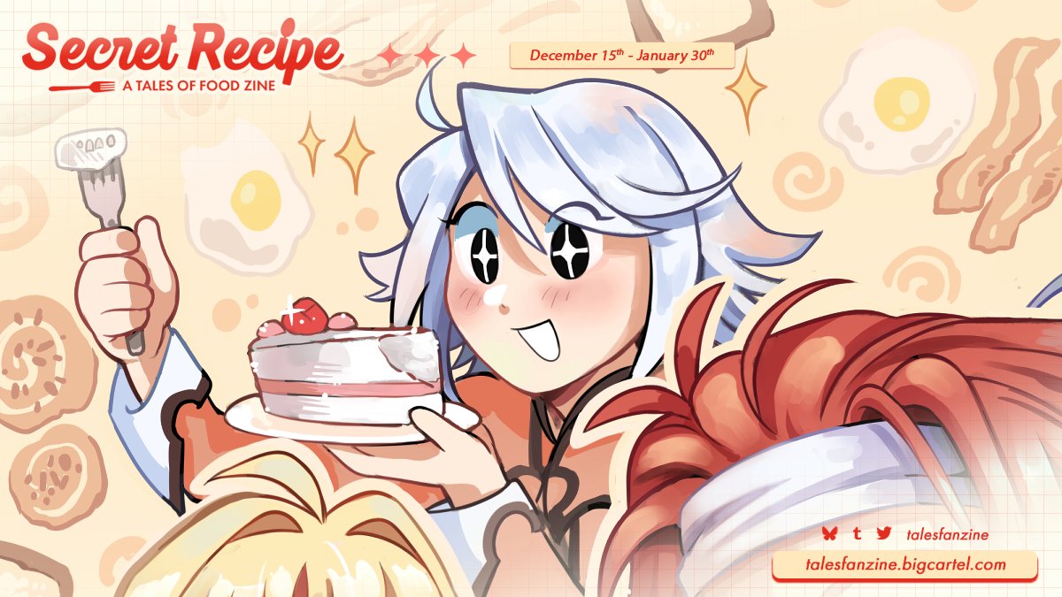 🎂Here's the preview of my piece for <a href="/talesfanzine/">Secret Recipe: A Tales of Fanzine ✦ POs OPEN!</a>! Preorders will be available until January 30th 💙