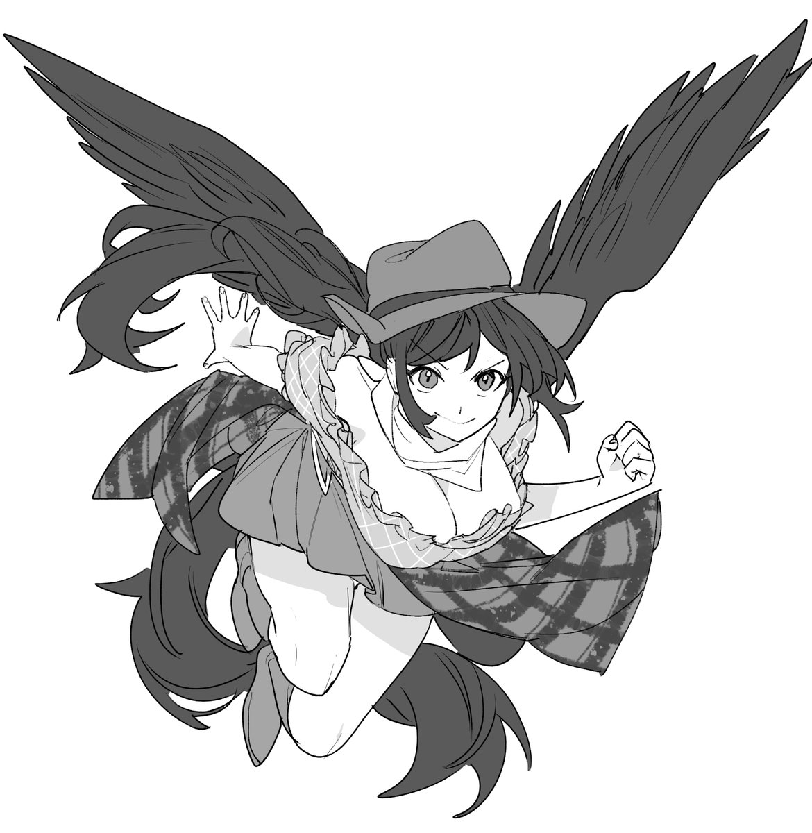 落書き　東山 今年も残りわずかなので今年一番伸びた絵を貼る 何故かこれ。♡1000