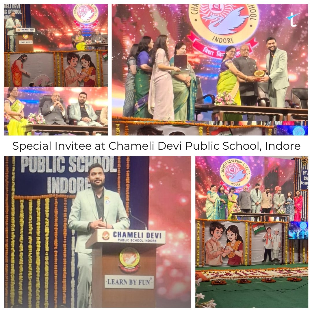 We were deeply honoured to be part of a distinguished event at Chameli Devi Public School, Indore, where our CEO Rahul Joshi was invited as a special guest. ✨🚀

We are grateful to the School for the warm hospitality and for fostering an environment where legacy, learning, and