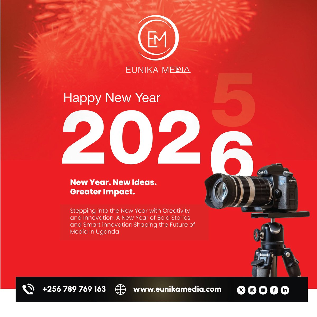 Happy New Year!
Wishing you a year filled with creativity, innovation, and new opportunities.
From all of us at Eunika Media.