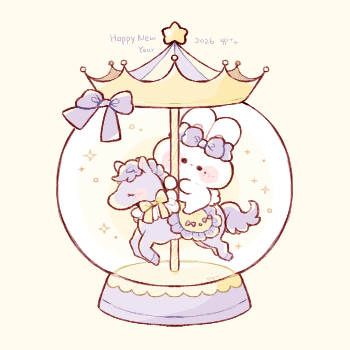 h_ykn_24's tweet image. 🐰  Happy New Year  ⟡.·