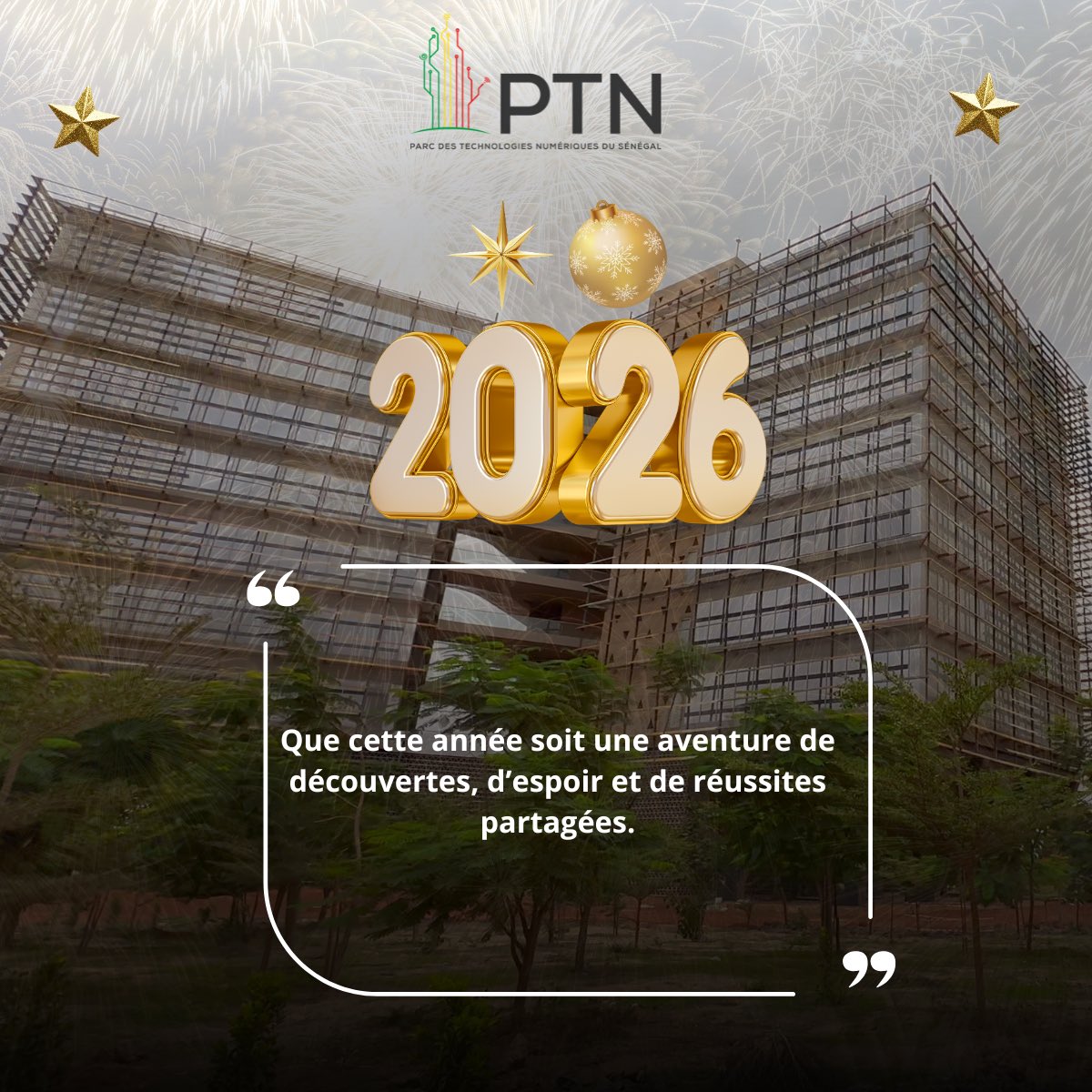 Senegal Connect Park souhaite une année remplie de paix et de prospérité à tous les sénégalais notamment à l’écosystème numérique.
Bonne et heureuse année 2026