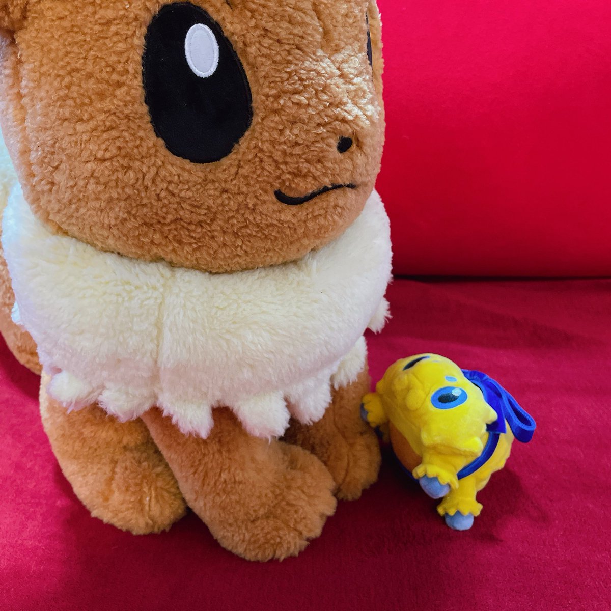 JoltikandLemon's tweet photo. あけましておめでとうございます🎍⛩

ピカピカボックスに入ってた、でっか��ーブイとバチュルちゃん⚡️
#ポケモンfit #Pokemonfit #Joltik #ポケぬい #ぬい撮り https://t.co/ym79CHTpZE