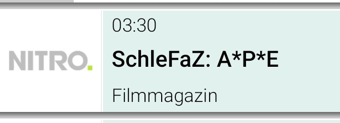 christianodon's tweet photo. @schlefaz Ein Schlefaz Film wurde aber nicht im TV-Programm aufgeführt 🤔ich habe von 20:15 bis 05:30 5 Filme gesehen! https://t.co/e2WOWbeVQz