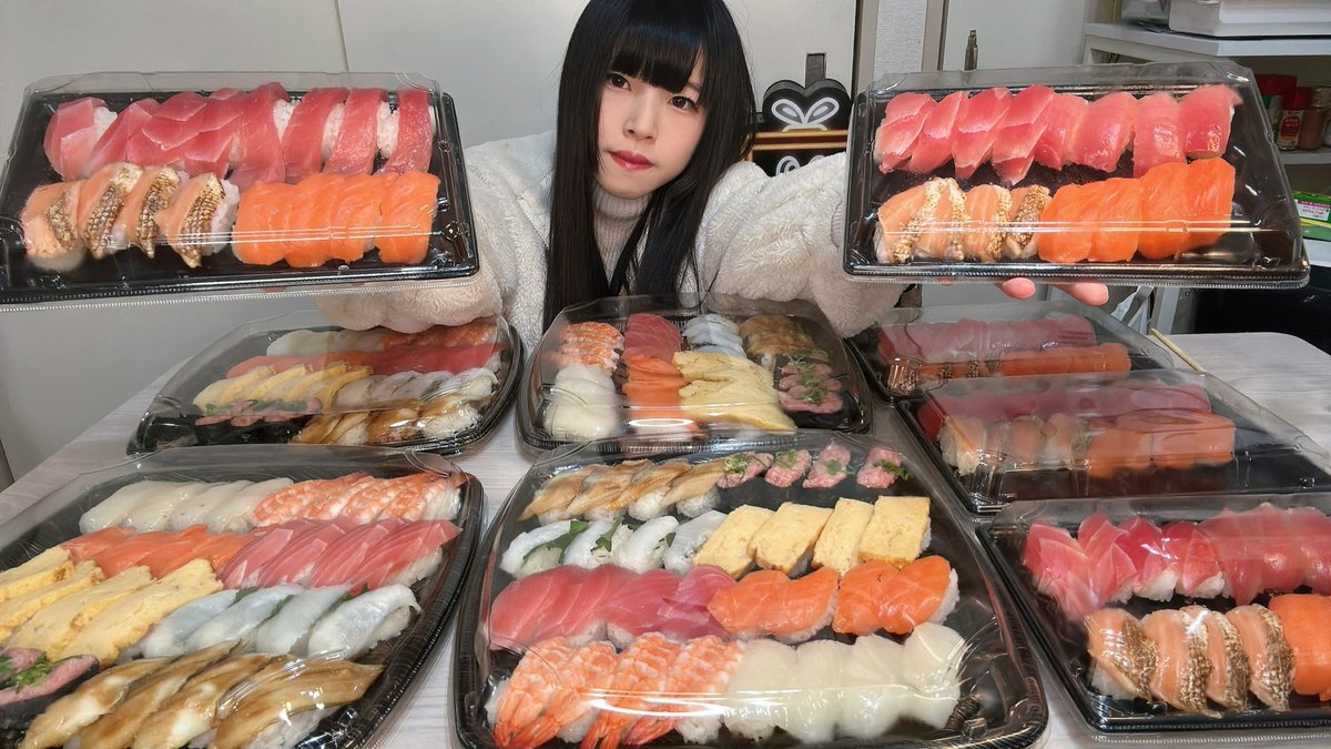 スシローのお寿司200貫いただきます！