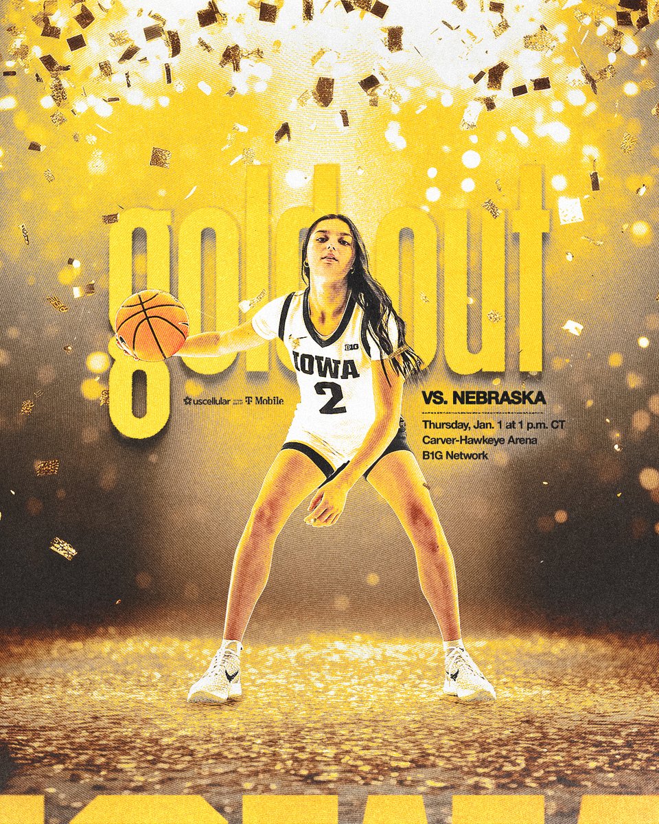 IowaWBB's tweet image. Bold &amp;amp; Gold 🤩