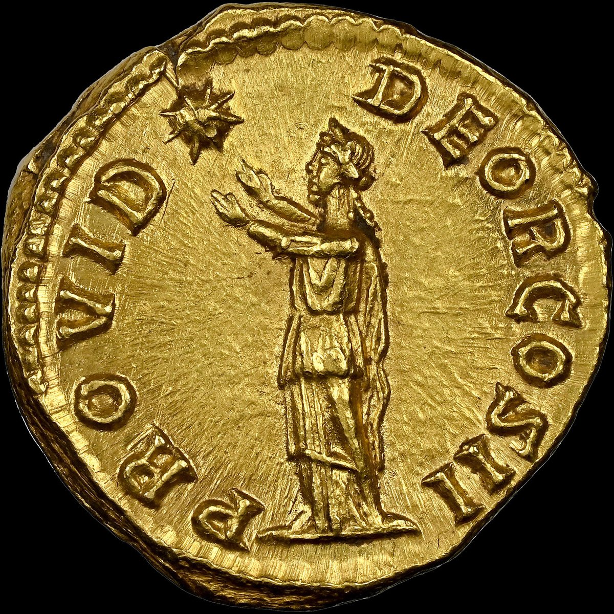 Coin of the Day: For #ThrowbackThursday, here’s a gold Aureus of Emperor Pertinax, whose short reign began on this day in A.D. 193. This coin has an estimate of at least $70,000 in a Heritage Auctions sale this month: tinyurl.com/42pbsp3z #coins #ancientcoins #ancientrome