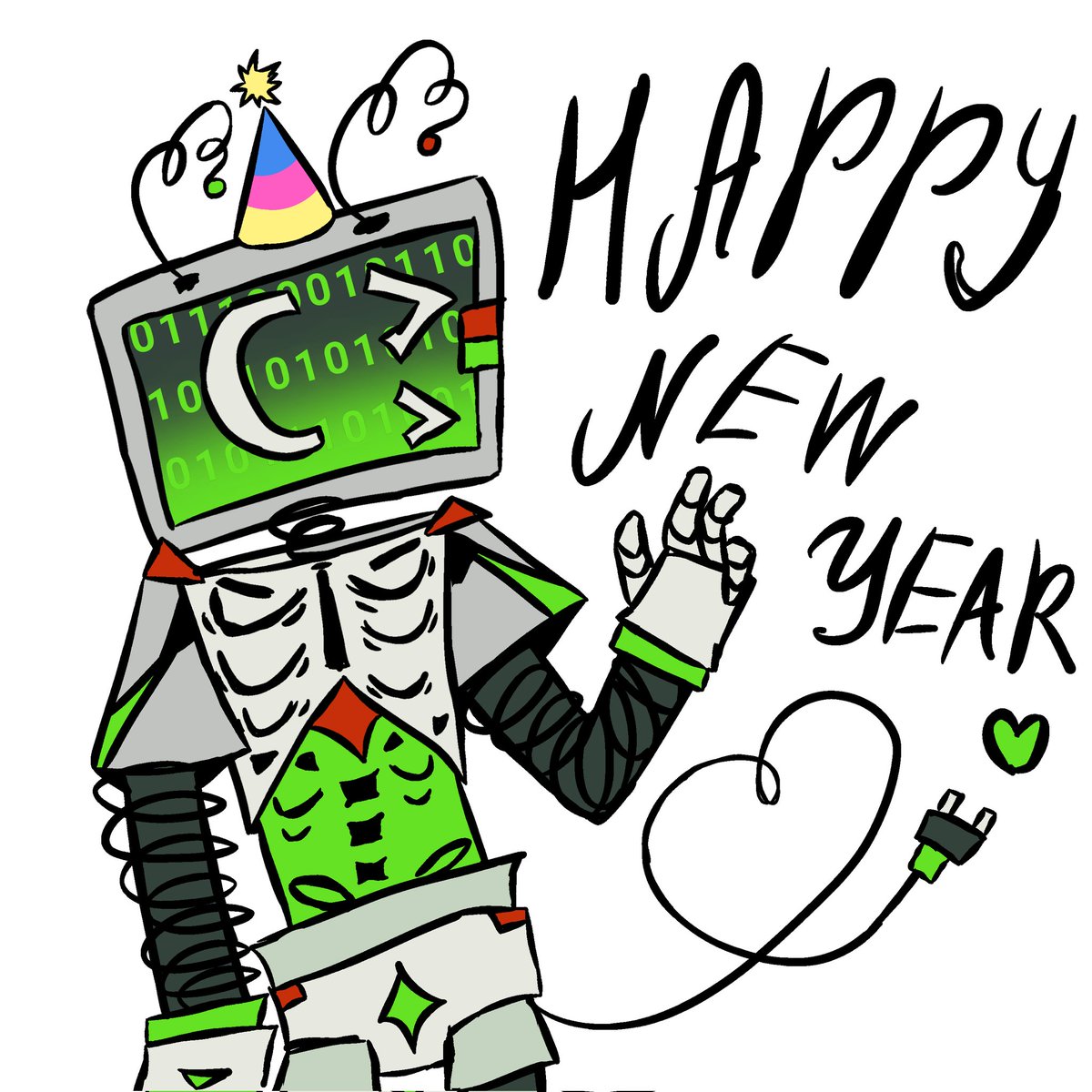lloser_Yay's tweet photo. #Badware says #HappyNewYear !!! https://t.co/v4Oof2zWQI
