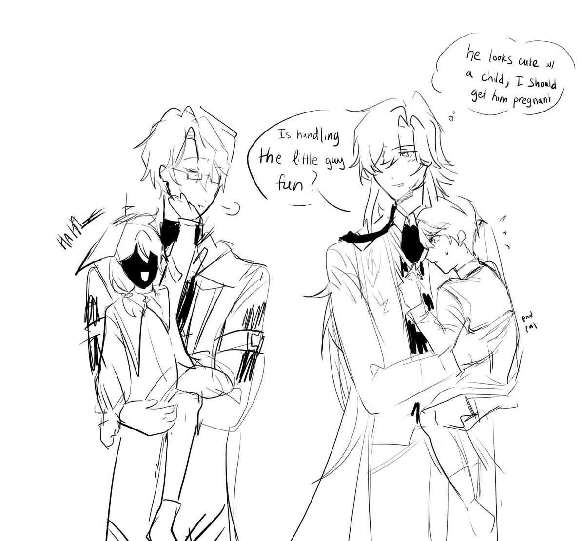 #voidwelt 
holding their partner’s child form
(first piece of the year no way)