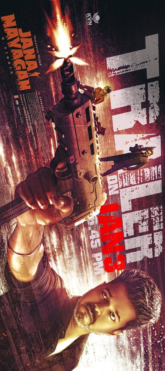 #Jananayagan trailer releasing on Jan 3rd, 6.45pm! ❤️ #JananayaganTrailer <a href="/actorvijay/">Vijay</a>