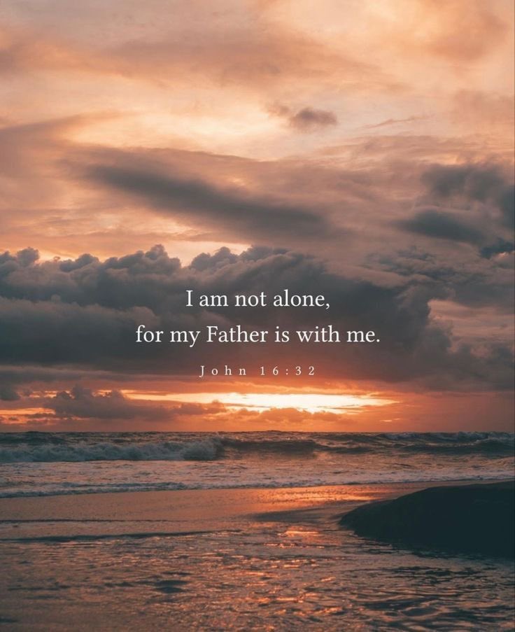 Aestheticswallz's tweet image. I am not alone, for my father is with me.