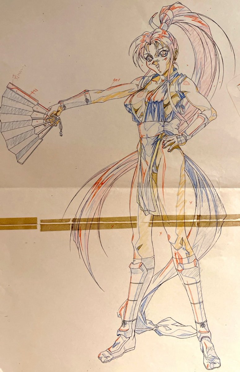 33年前に描いた舞ちゃんを発掘🪭🌸 現在進行形で、仕事で新たな舞を