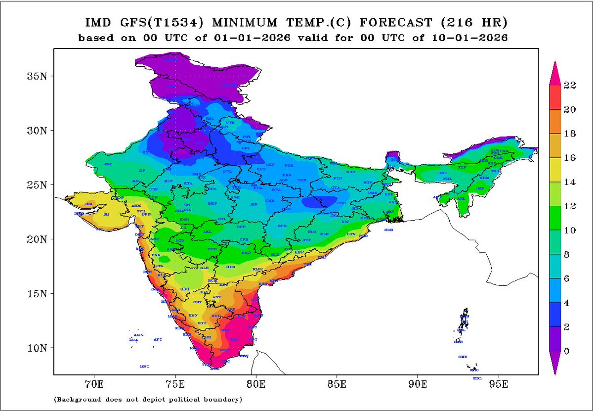 navdeepdahiya55's tweet image. Most cities in NW #India including #Delhi NCR reported #Coldday conditions (&amp;lt;16°c max temp) on the 1st Day of 2026
COLDBLAST AHEAD 🥶
Yes, you read it right, my personal favorite coined term "ColdBlast" is likely in states of #Punjab #Haryana NW #Rajasthan #Delhi NCR, NW