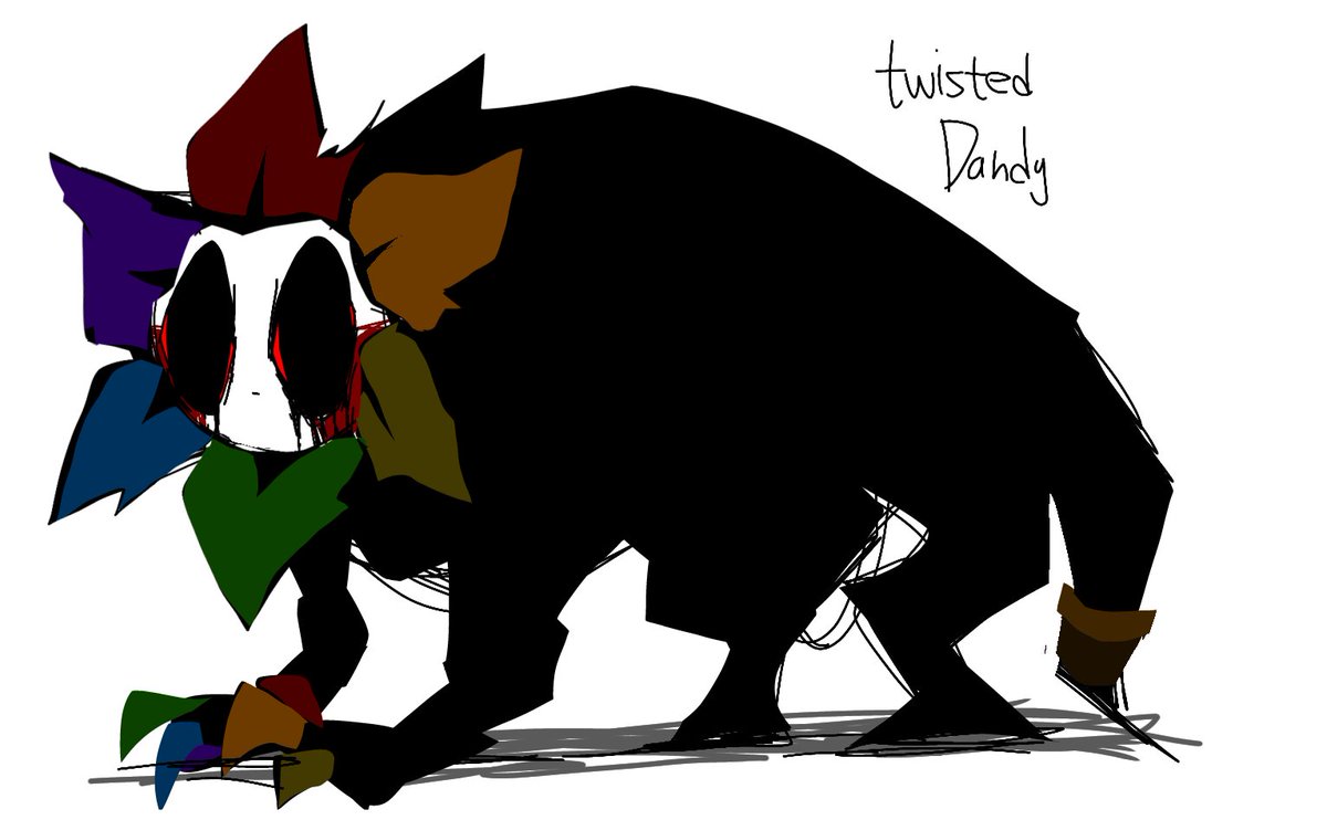 ijustloveclover's tweet image. #DandysWorld #dandysworldart
evil dandy/so//evil