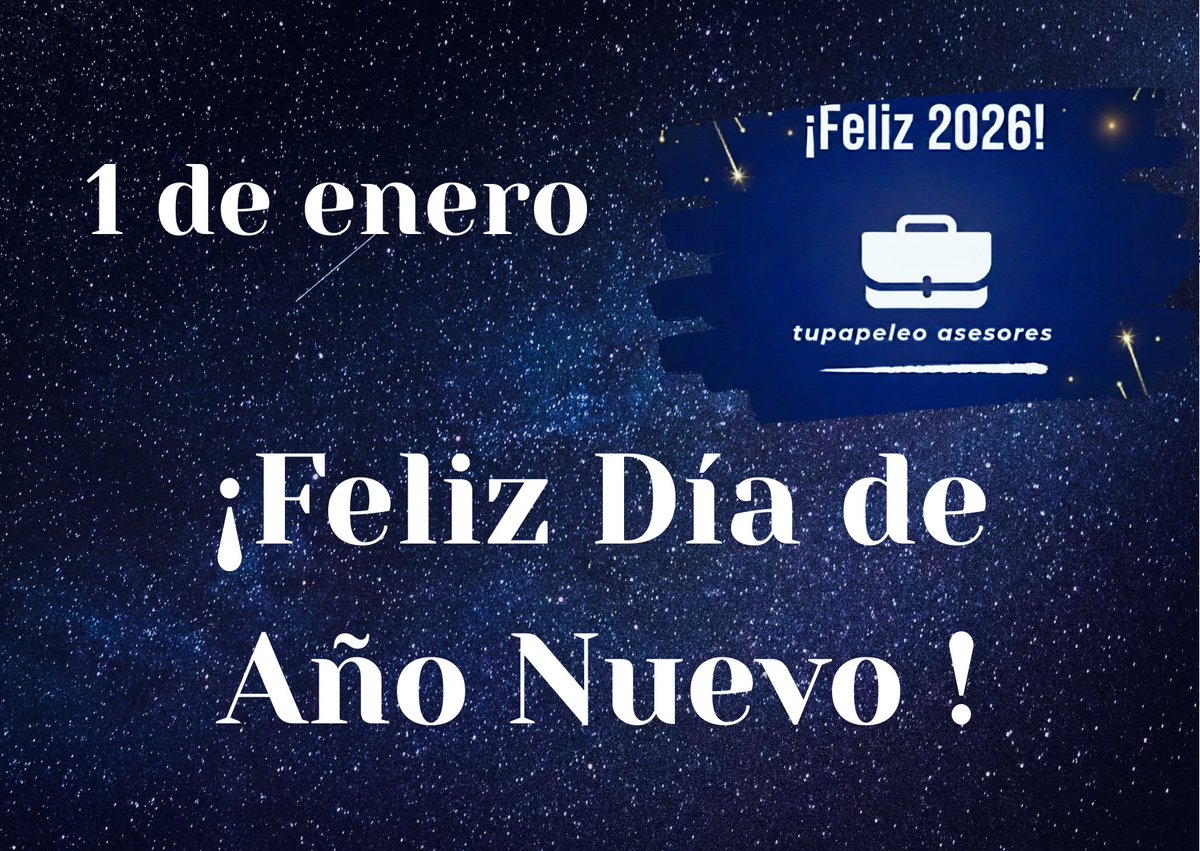 💫💫 Feliz Día de Año Nuevo.
💫💫 Feliz 2️⃣0️⃣2️⃣6️⃣
.
.
.
#añonuevo #felízaño #felizañonuevo #feliz2026 #felizañonuevo2026 #primerodelaño #1enero #1enero2026 #bienvenido2026 #bienvenidoenero #enero #deseos #retos #confianza #clientes #clientesfelices