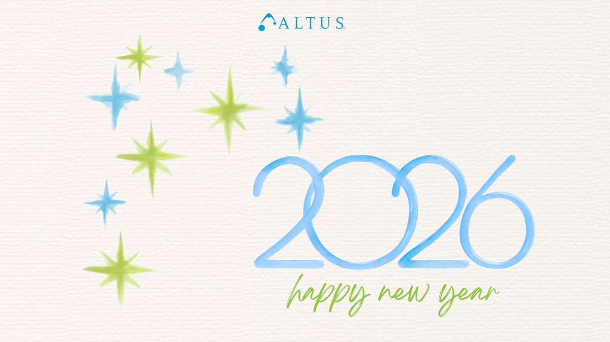 💫 Thank you—for the year behind and the journey ahead.

To our partners, present and future: we’re grateful for your trust, and excited to support what’s ahead.

Here’s to shared growth and new possibilities in 2026. 💙💚
#AltusTogether #HappyNewYear2026