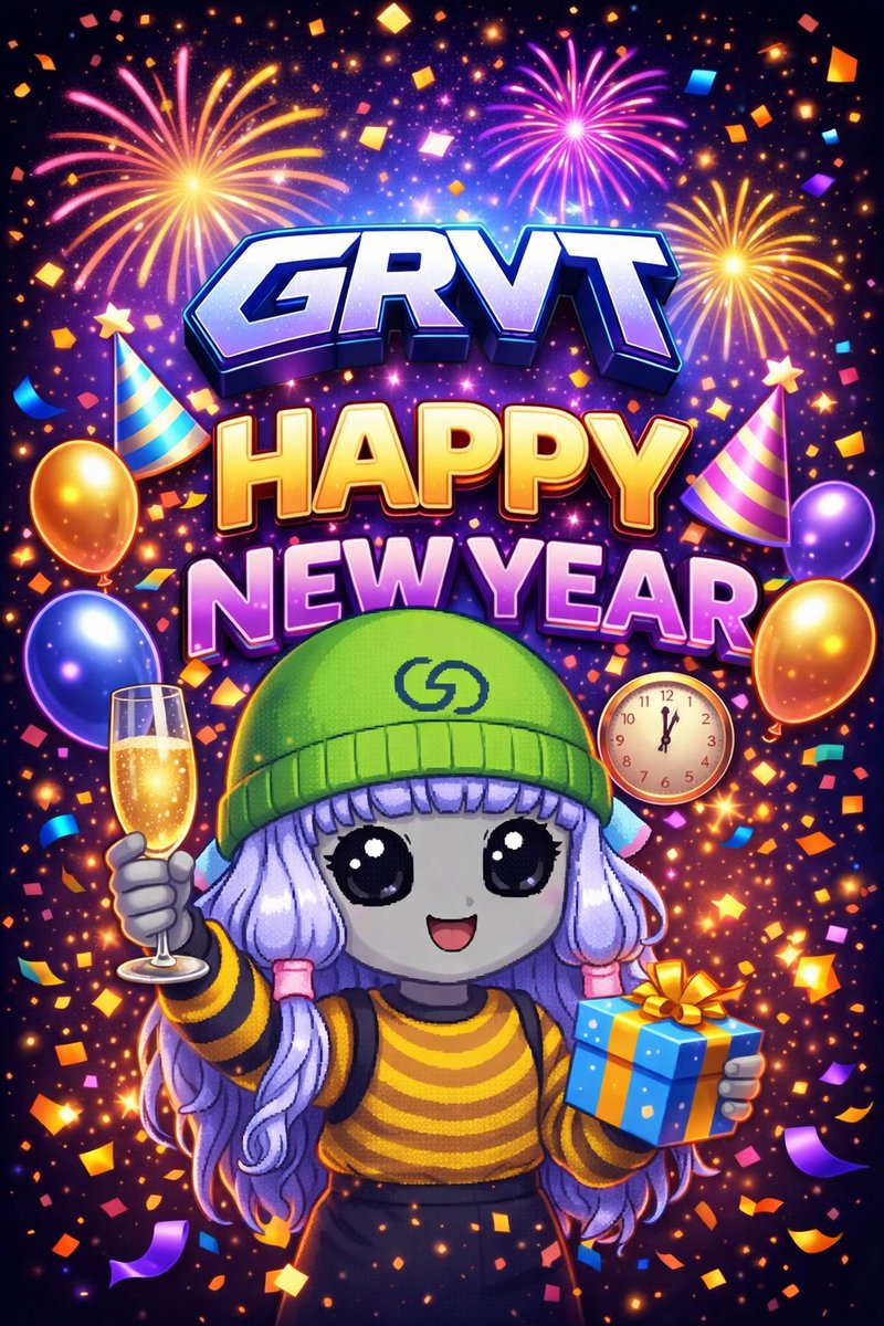 GM CT ☀️

A turbulent 2025 is behind us.
New chapter unlocked.
Wishing everyone a Happy New Year 🎇
Q1 is officially here and <a href="/grvt_io/">Grvt</a> TGE is getting close.

LFGrvt💚