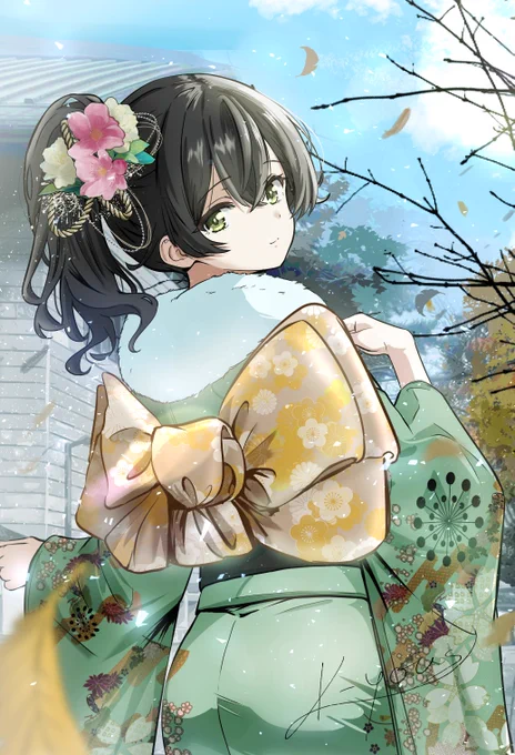 メガネ無し晴れ着千冬ちゃん!