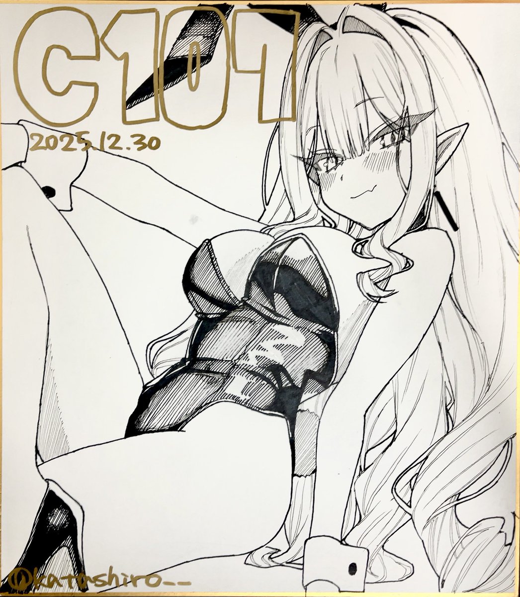 katashiro_sub's tweet image. しかもこの色紙が唯一の大色紙で頑張って描いたやつだからねーーーー‼️‼️‼️‼️‼️‼️‼️‼️‼️‼️‼️‼️‼️‼️
先頭の方二人でジャンケンして決めてもらった覚えがあるんだけど、もう一人の方にお渡ししたかったな…
次から転売対策めちゃくちゃします