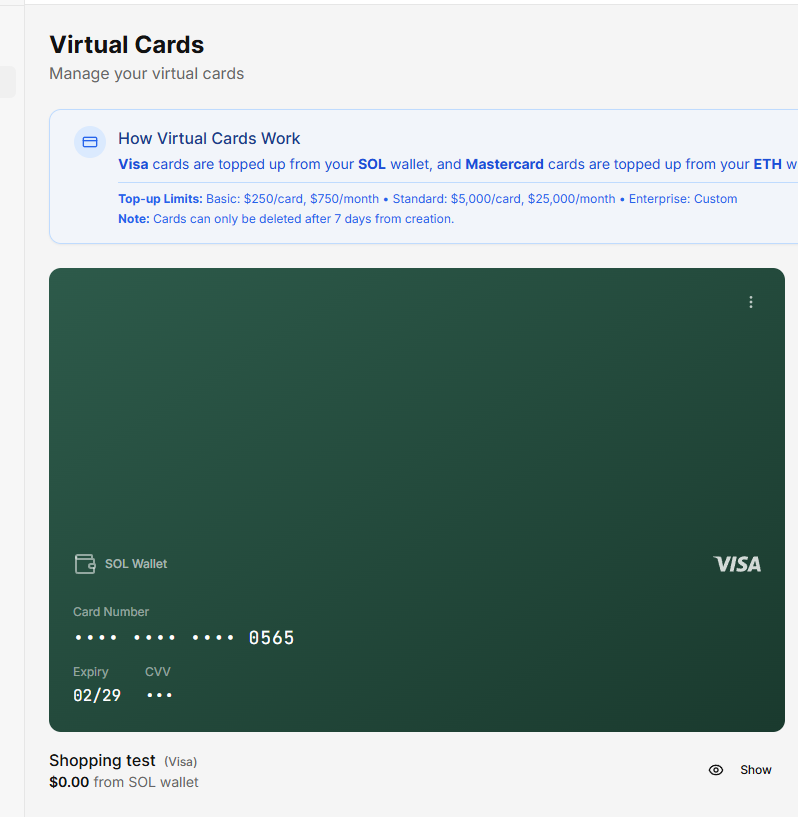 Crypto_Tymo's tweet image. Testing $SHADOW @ShadowSpendX 

I've created a virtual card and it works 👀

FhyX8bALTPyfkp1Ti3FQXA6VxggRE223yWY6P2KwtbBp