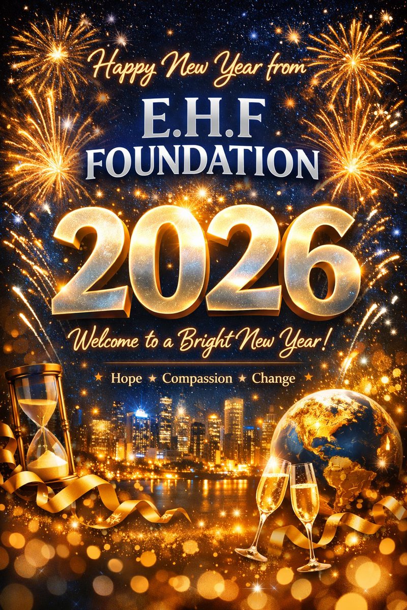 Warmest New Year wishes from E.H.F!

As we embrace the dawn of 2026, let this fresh chapter ignite a passion for love in action, compassion in service, and hope that propels us onward.

This New Year symbolizes a reaffirmed dedication to enhancing lives, nurturing aspirations,