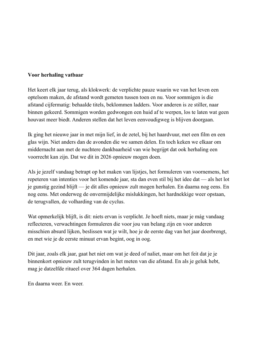 Gelukkig herhalen in 2026