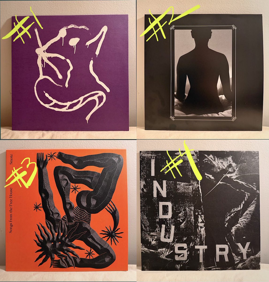 FogandLime's tweet image. 2025 top 12 LPs

 La Rat S/T
 Heir of the Cursed S/T
 Smote “Songs Free House”
 Industry “Industry”
 The Myrrors “Land Back”
 Joanne Robertson - “Blurr”
 Kristi Brud “Et Fall”
 Voice Actor/Squu - “Lust”
 Exo D/T
 DRB 001 - 4x7” box 
Billy Woods “Golliwog”
Deaf Center - “Reverie”