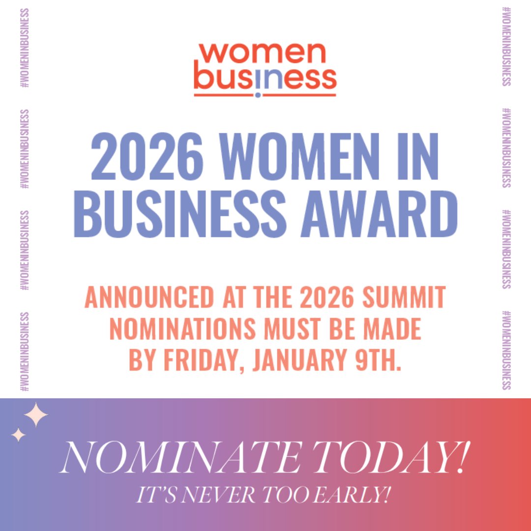 BrandSourceWIB's tweet image. Happy New Year! There’s still time to nominate someone amazing for the 2026 Women in Business Award, but don’t wait!

📅 Nominations close Friday, Jan 9

🔗 avbmarketing.formstack.com/forms/wib_award

#WIB #WomenInBusiness #WomenInBusinessAward #IndependentRetail #ItsAllAboutTheMembers