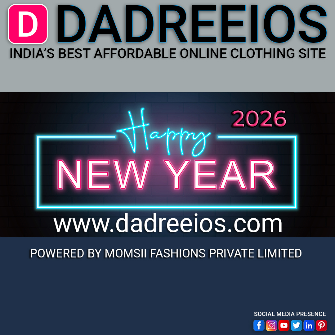 dadreeios's tweet photo. Dadreeios heartily wishes you... 
Happy New Year 2026! May the New Year reward your hard work with success and peace! 😍
.#HappyNewYear2026 #NewYear2026 #NewYearWishes #dadreeiosoffers #fashiontrendsatdadreeios #dadreeiosstyclopedia #dadreeiosfashionclub #onlineshopping https://t.co/XkTDqFs5wb
