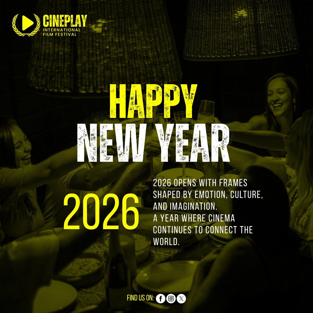 A new year begins, and so does another chapter of shared stories and global cinema. Thank you to every filmmaker, partner, and audience member who makes Cineplay what it is. Here’s to more stories, more voices, and more moments that matter. 
Happy New Year! ✨