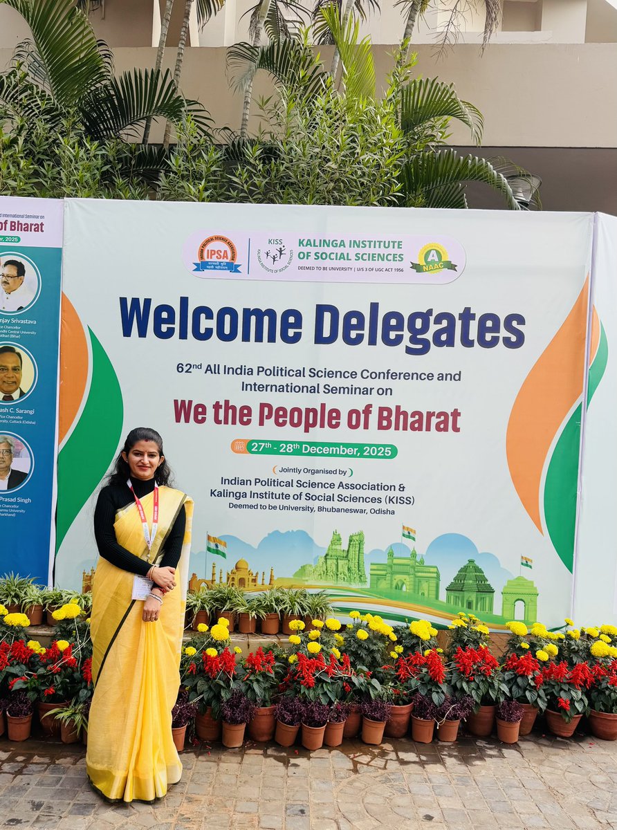 _DrRenuka's tweet photo. Presented my research paper, “Public Policy-Making in India: Towards Citizen-Centric Governance in the 21st Century,” at the 62nd All India Political Science Conference (IPSA 2025) in Bhubaneswar.
#IPSA2025 https://t.co/7WIxV5xwft