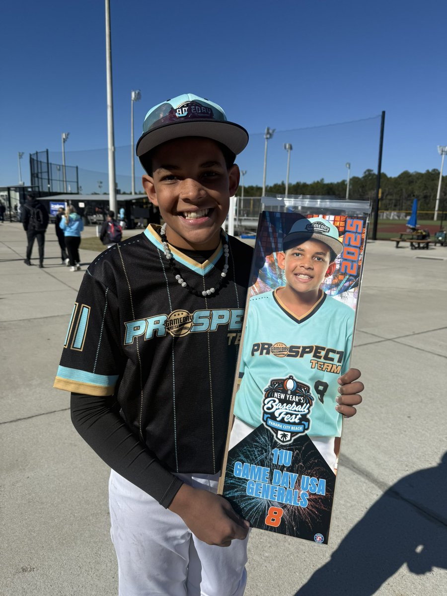 GameDayUSA's tweet photo. Smile!  It’s Championship Day here at BaseballFest!  It’s been an epic week.  Let’s finish strong!

#GameDayUSA #BaseballFest #PROSPECTTeam #NewlyMinted #PlayPCB #HappyNewYear #NYE2025 https://t.co/Ms6DRF5izv