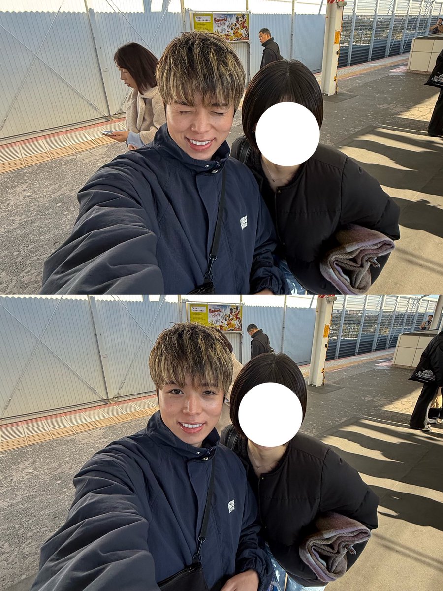 _byskoo's tweet photo. あけましておめでとうございます🇯🇵🙏🏻
実は、、、転職をして大阪から東京に戻って来ました！
有給消化期間中に大学生ぶりに派手髪やったよ✌🏻(今は戻してる) https://t.co/kMYqxlAHXc