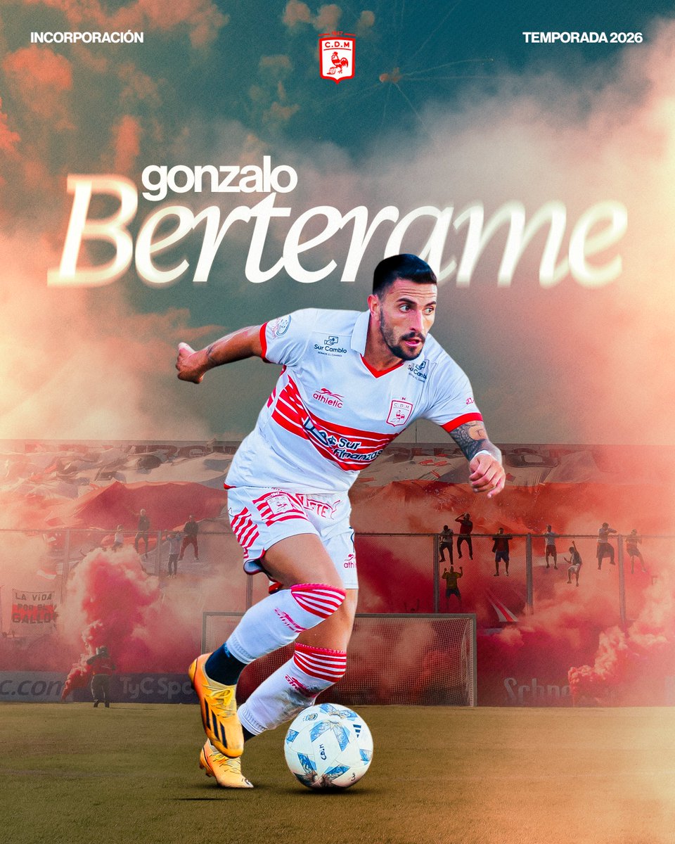 ¡𝖰𝖴𝖤 𝖯𝖫𝖠𝖢𝖤𝖱 𝐁𝐄𝐑𝐓𝐄 𝖮𝖳𝖱𝖠 𝖵𝖤𝖹!

✍🏼 Gonzalo Berterame, delantero de 29 años, llega en condición de libre y firmó su contrato hasta el 31/12/26.

¡Bienvenido otra vez a casa, Gonza! 💪🏼

#SomosElOeste🐓