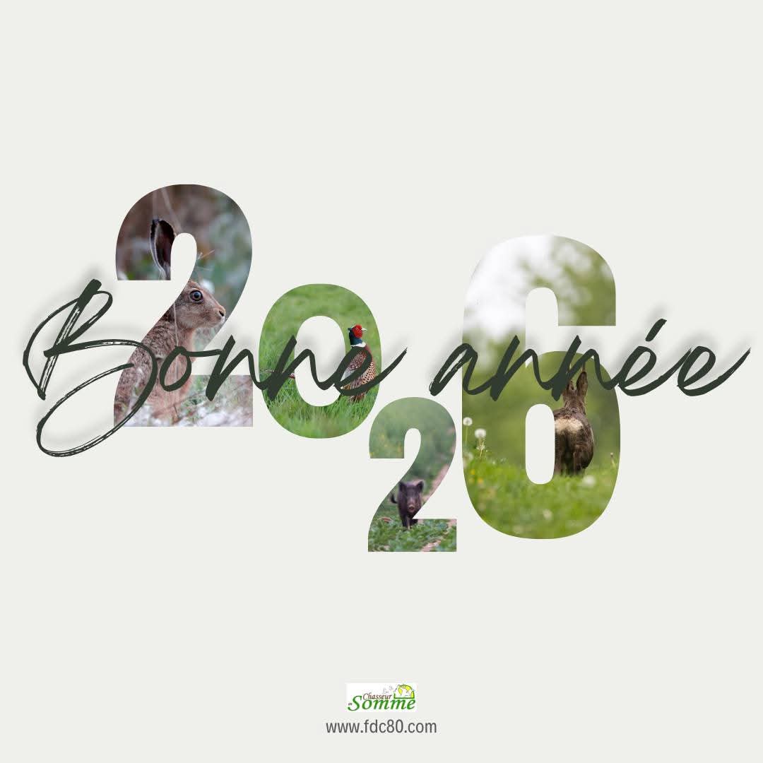 [ VOEUX 2026 ] 🎉✨️
Yves Butel, président de la #Fédération des #Chasseurs de la #Somme, le Conseil d’administration, la direction et le personnel, vous présentent leurs #meilleursvœux pour cette nouvelle année 2026 !