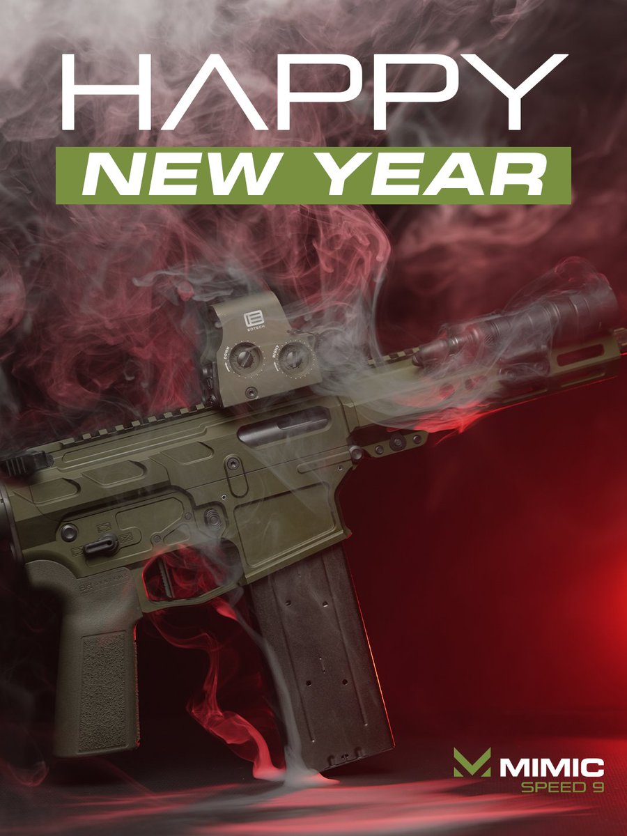 mimicfirearms's tweet photo. Happy New Year! We're ready to kick off 2026 with the Speed9! Follow @mimicfirearms to reserve your Speed9 today and gear up for excellence!

#Ne #wYear #2026 PrecisionShooting #PowerfulPerformance #MimicFirearms #Speed9Reserve #GearUpForExcellence https://t.co/wIEKIitBkb